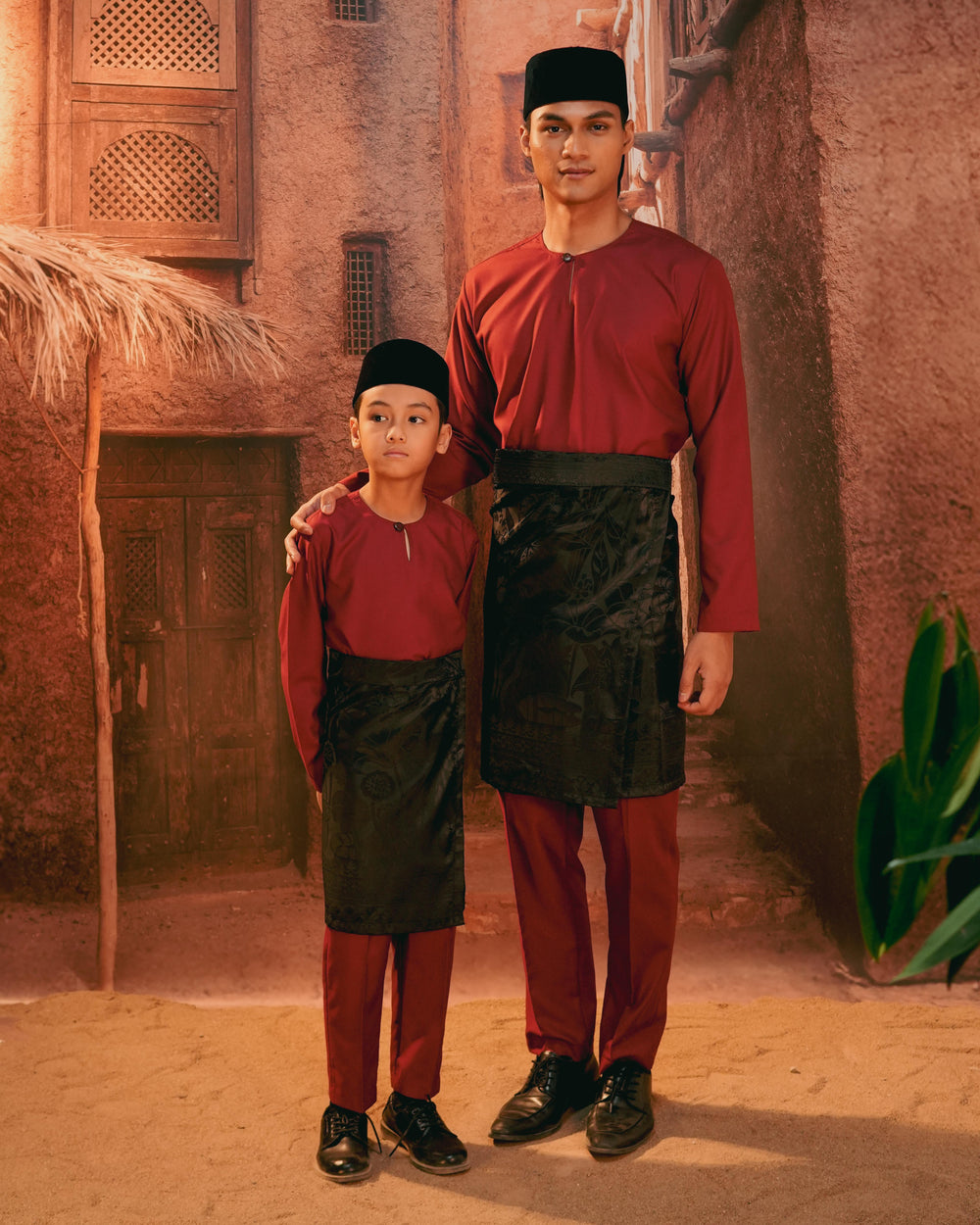 Rimba Hijau Instant Sampin Adult - Black & Black - SampinExclusiveMy