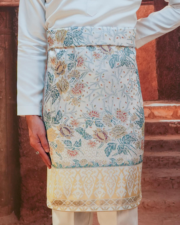 Seri Istana Original Sampin Adult - Soft Gold & Blue - SampinExclusiveMy