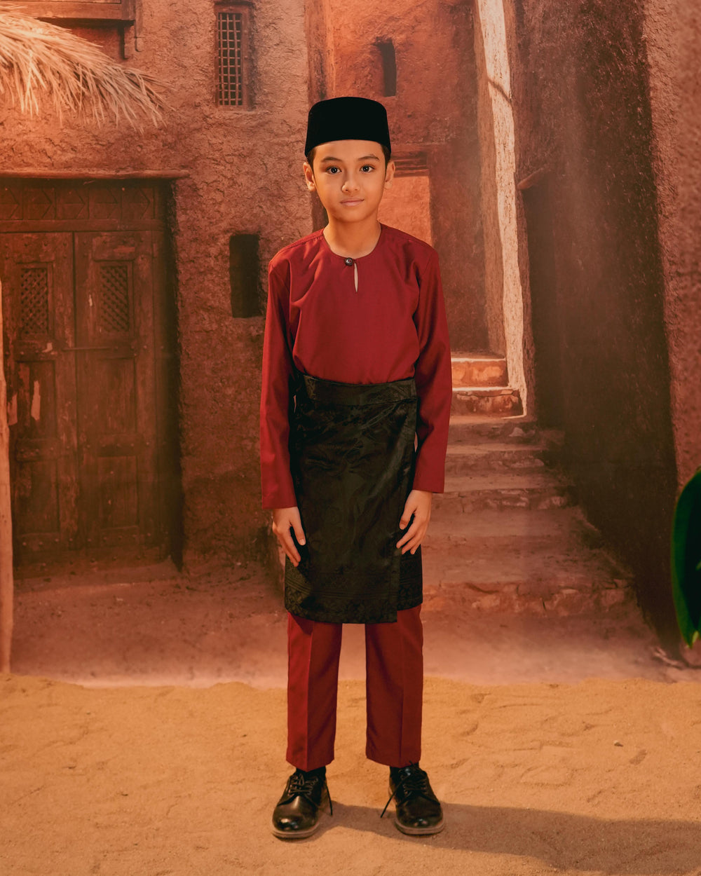 Rimba Hijau Instant Sampin Kid - Black & Black - SampinExclusiveMy