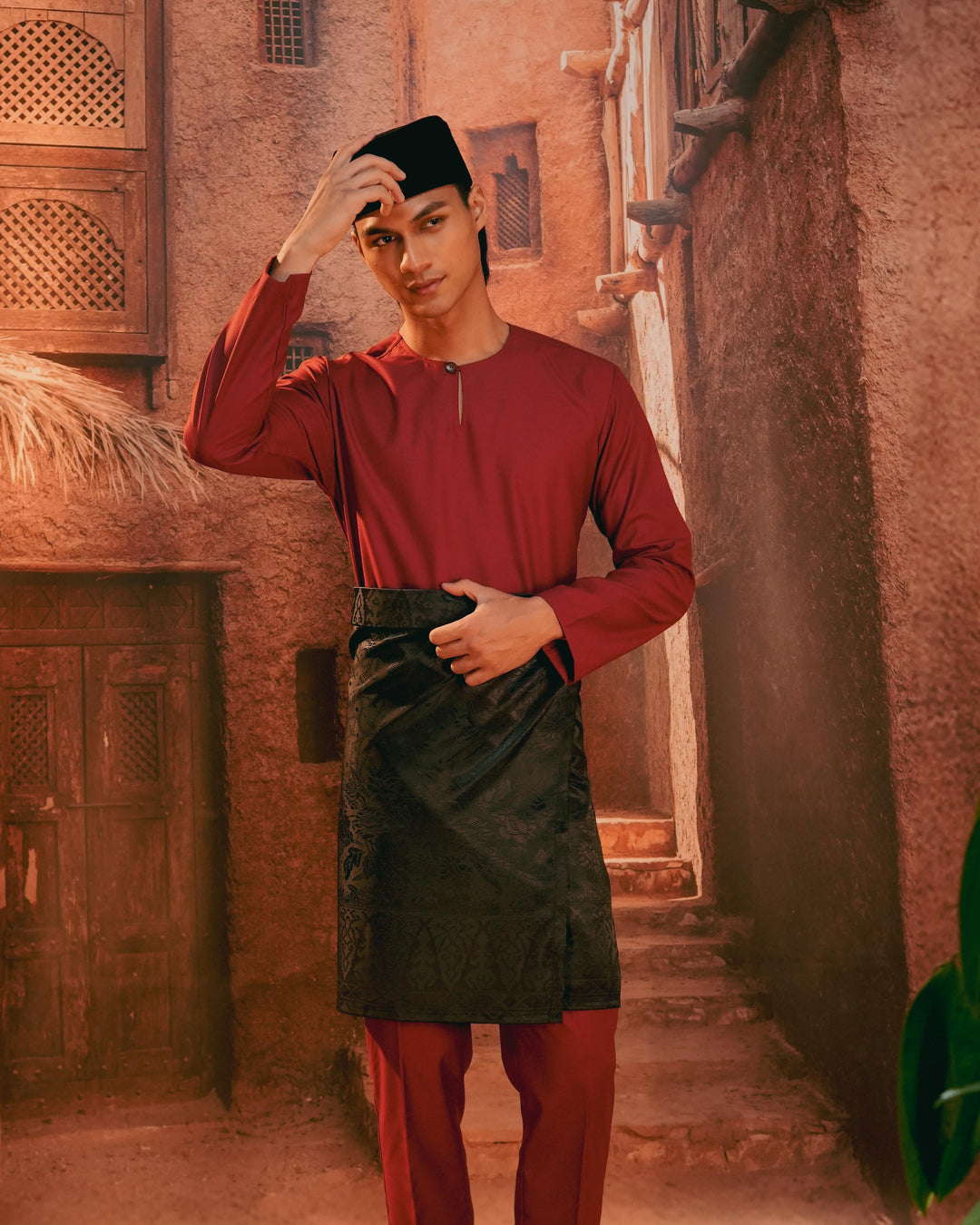 Seri Istana Instant Sampin Adult - Black & Black