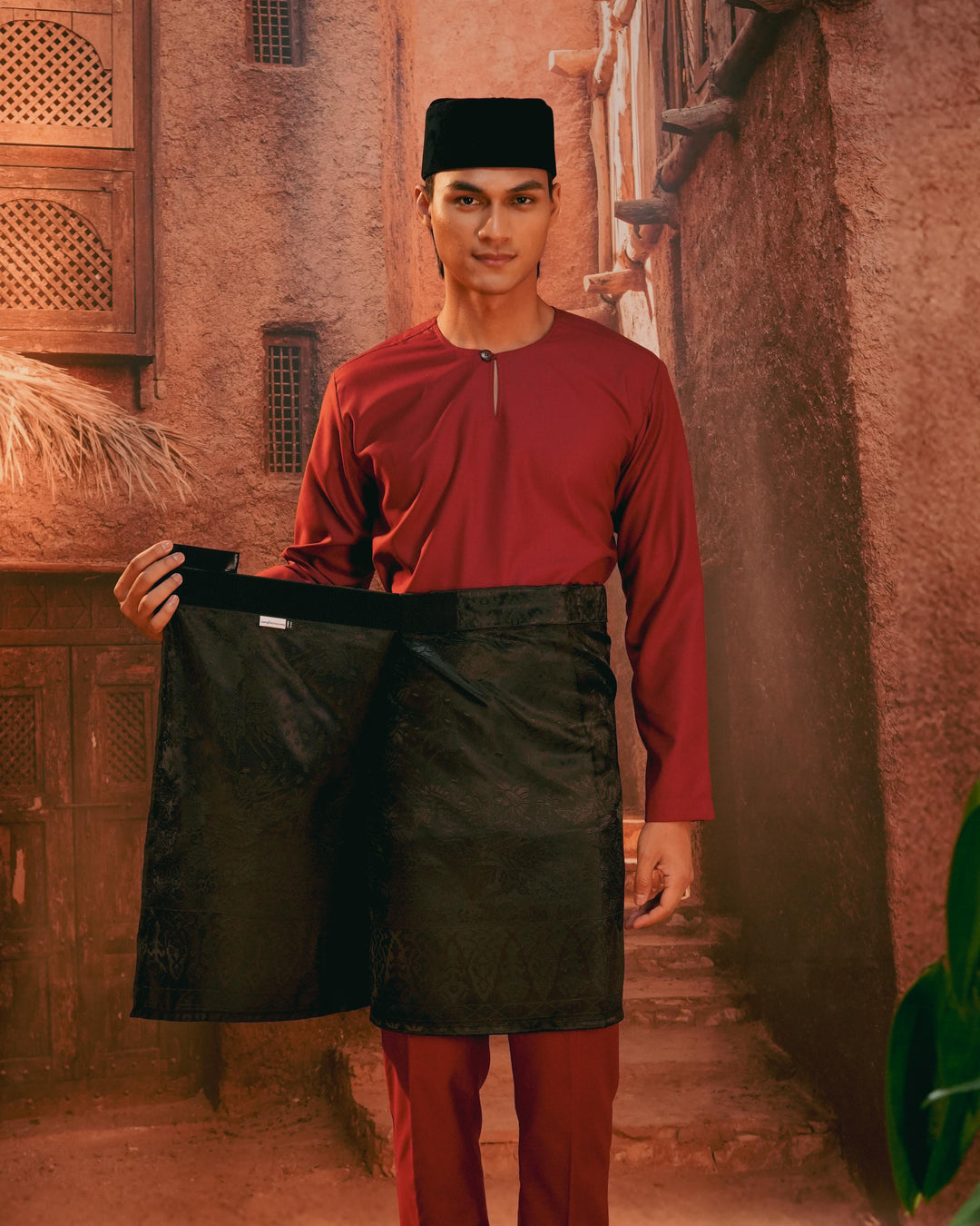 Seri Istana Instant Sampin Adult - Black & Black