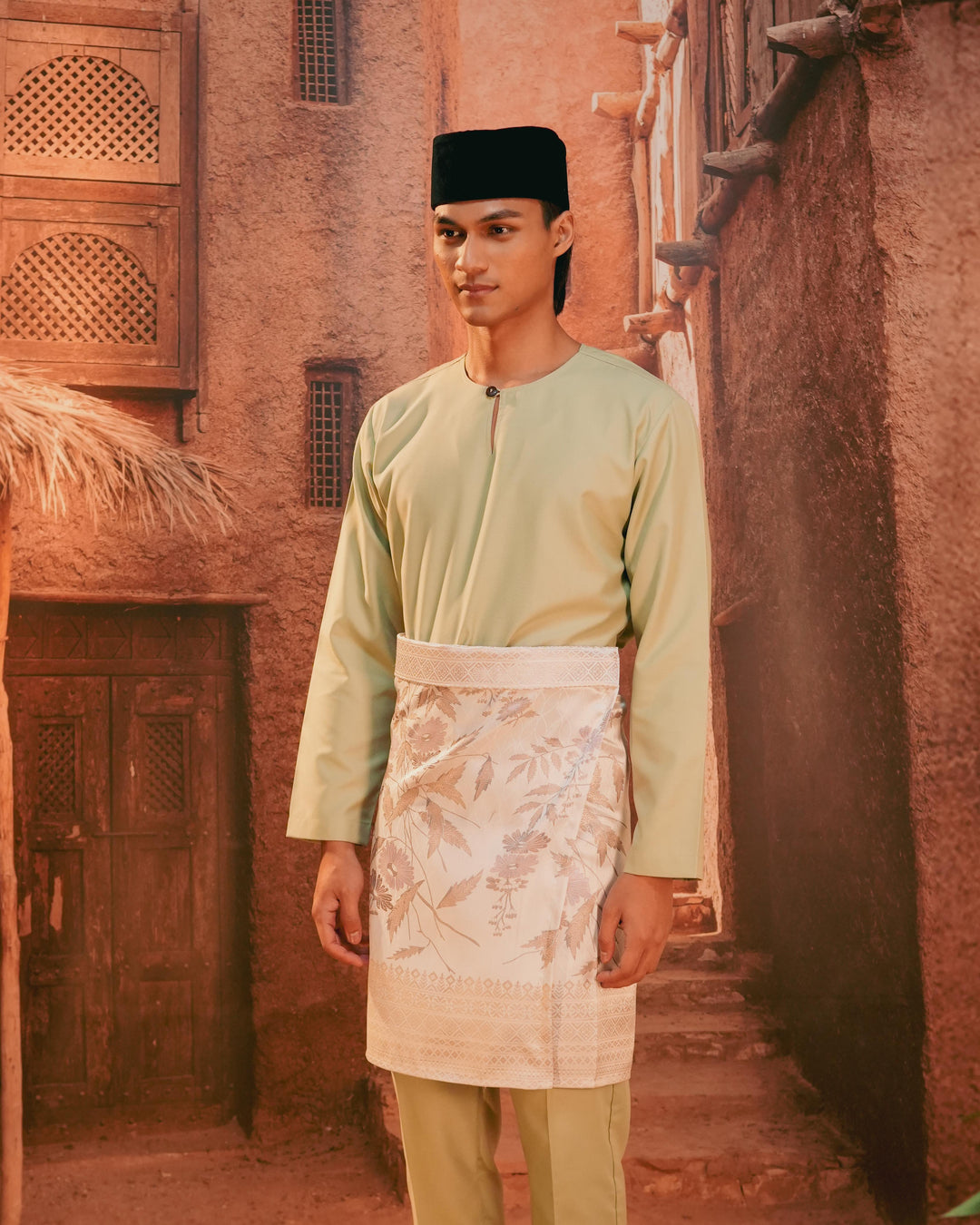 Seri Kenanga Instant Sampin Adult - Soft Purple & Gold