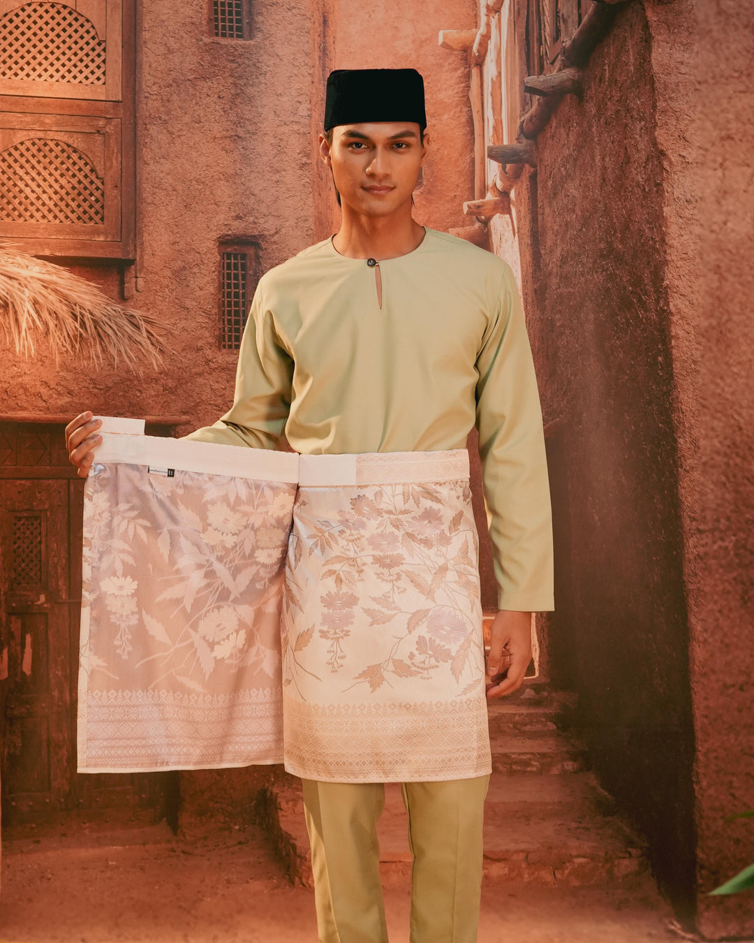 Seri Kenanga Instant Sampin Adult - Soft Purple & Gold