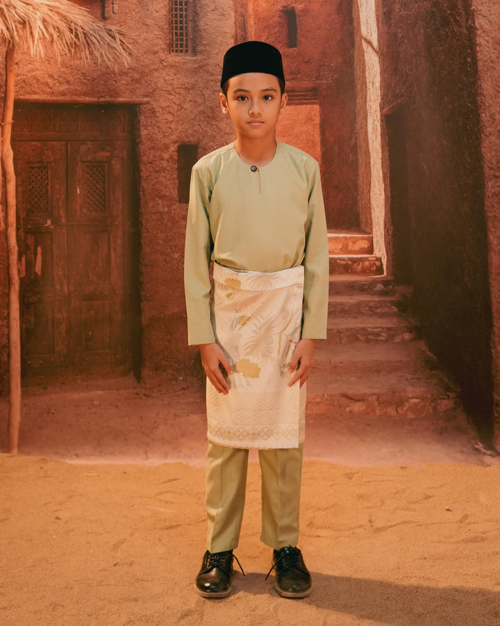 Purnama Instant Sampin Kid - Green & Gold