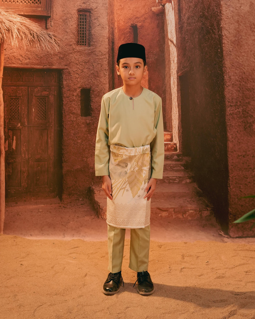 Bunga Seri Instant Sampin Kid - Soft Green & Olive - SampinExclusiveMy