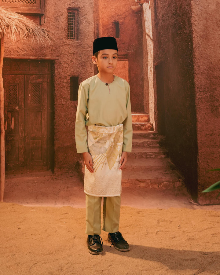 Bunga Seri Instant Sampin Kid - Soft Green & Olive