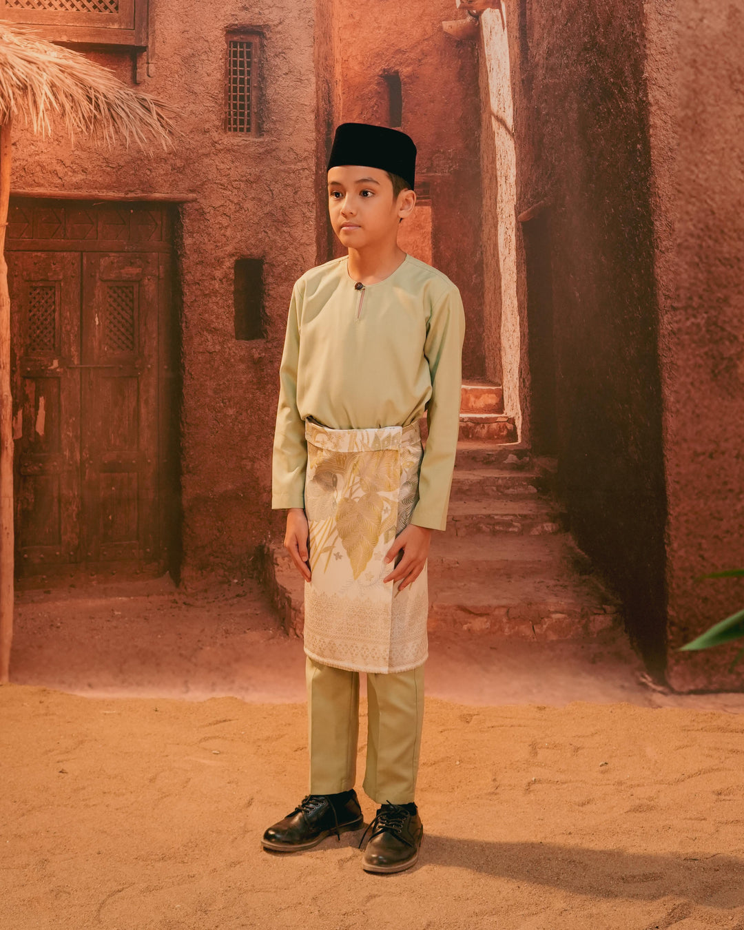 Bunga Seri Instant Sampin Kid - Soft Green & Olive