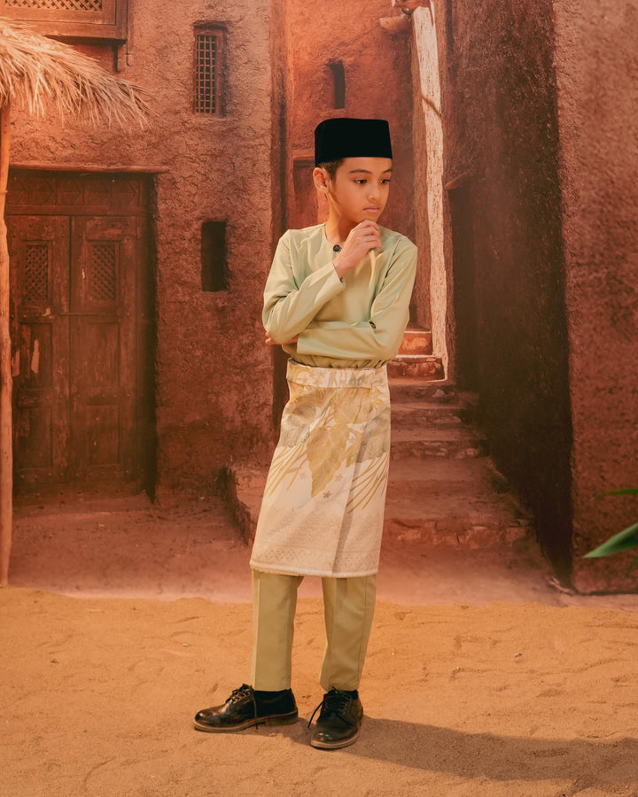 Bunga Seri Instant Sampin Kid - Soft Green & Olive