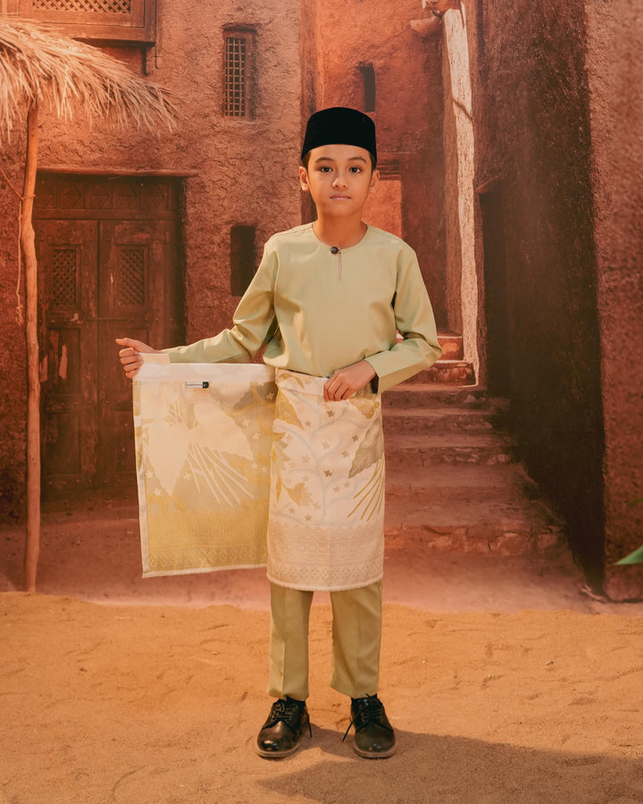 Bunga Seri Instant Sampin Kid - Soft Green & Olive