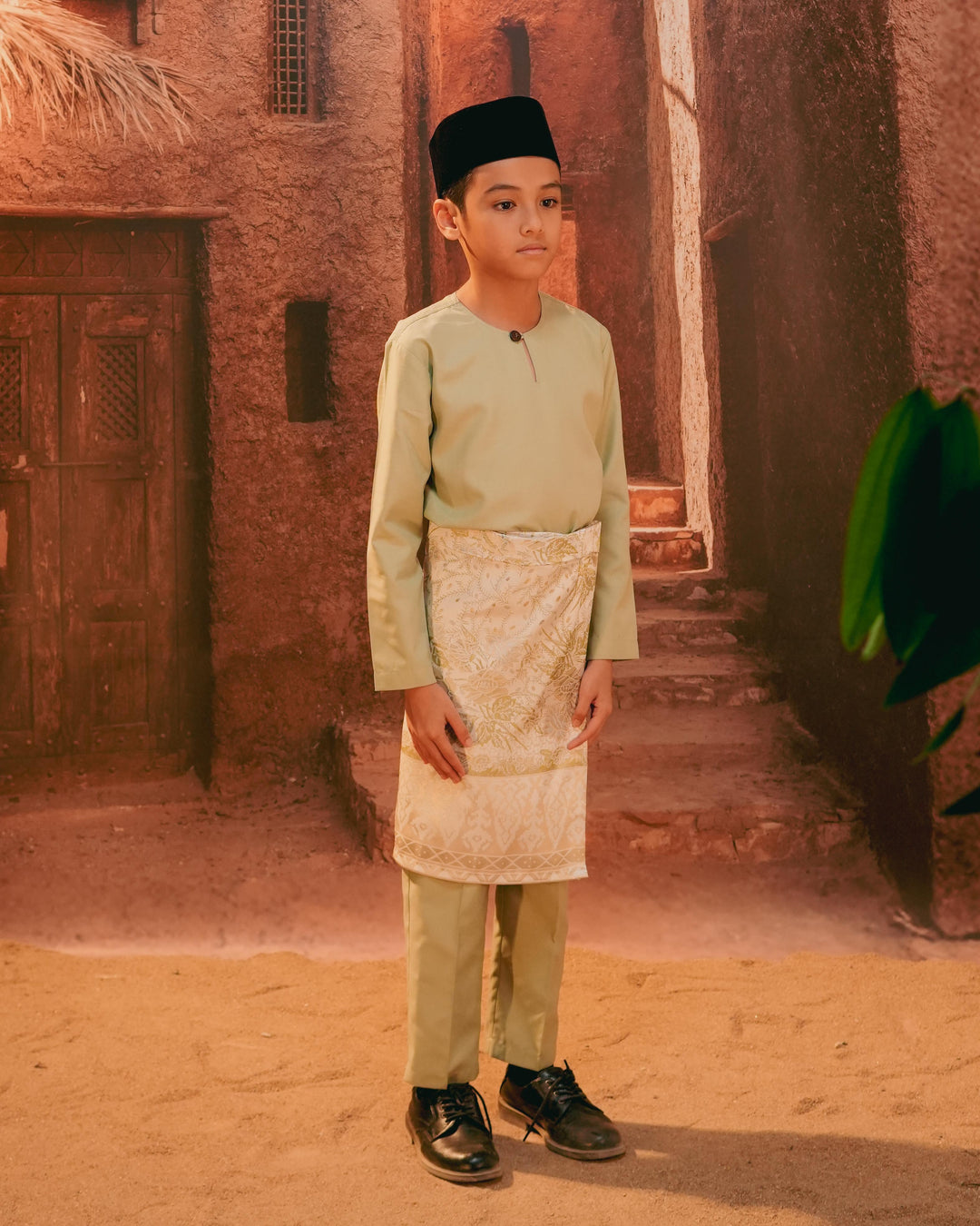 Seri Istana Instant Sampin Kid - Soft Green & Olive