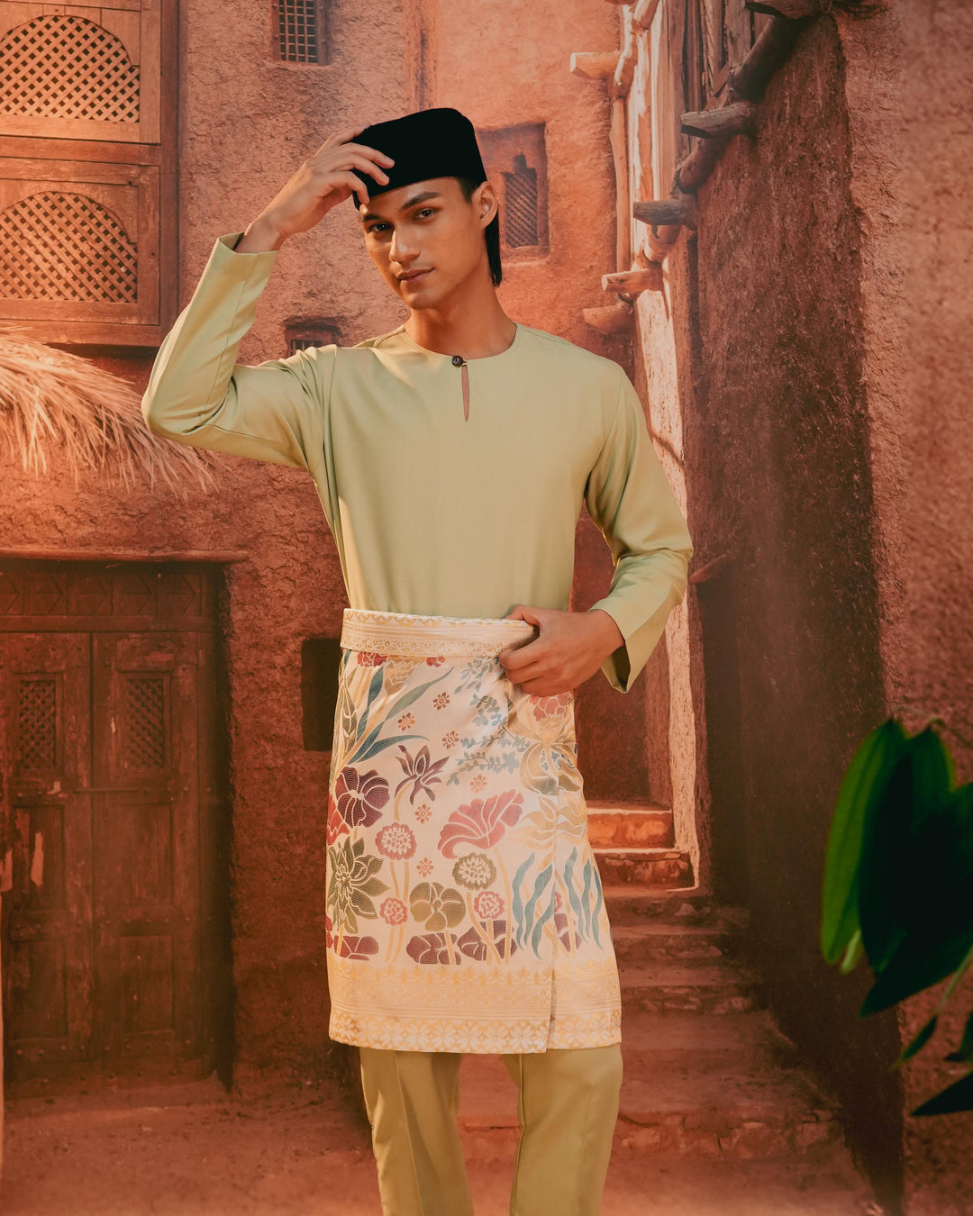 Rimba Hijau Instant Sampin Adult - Offwhite & Mix