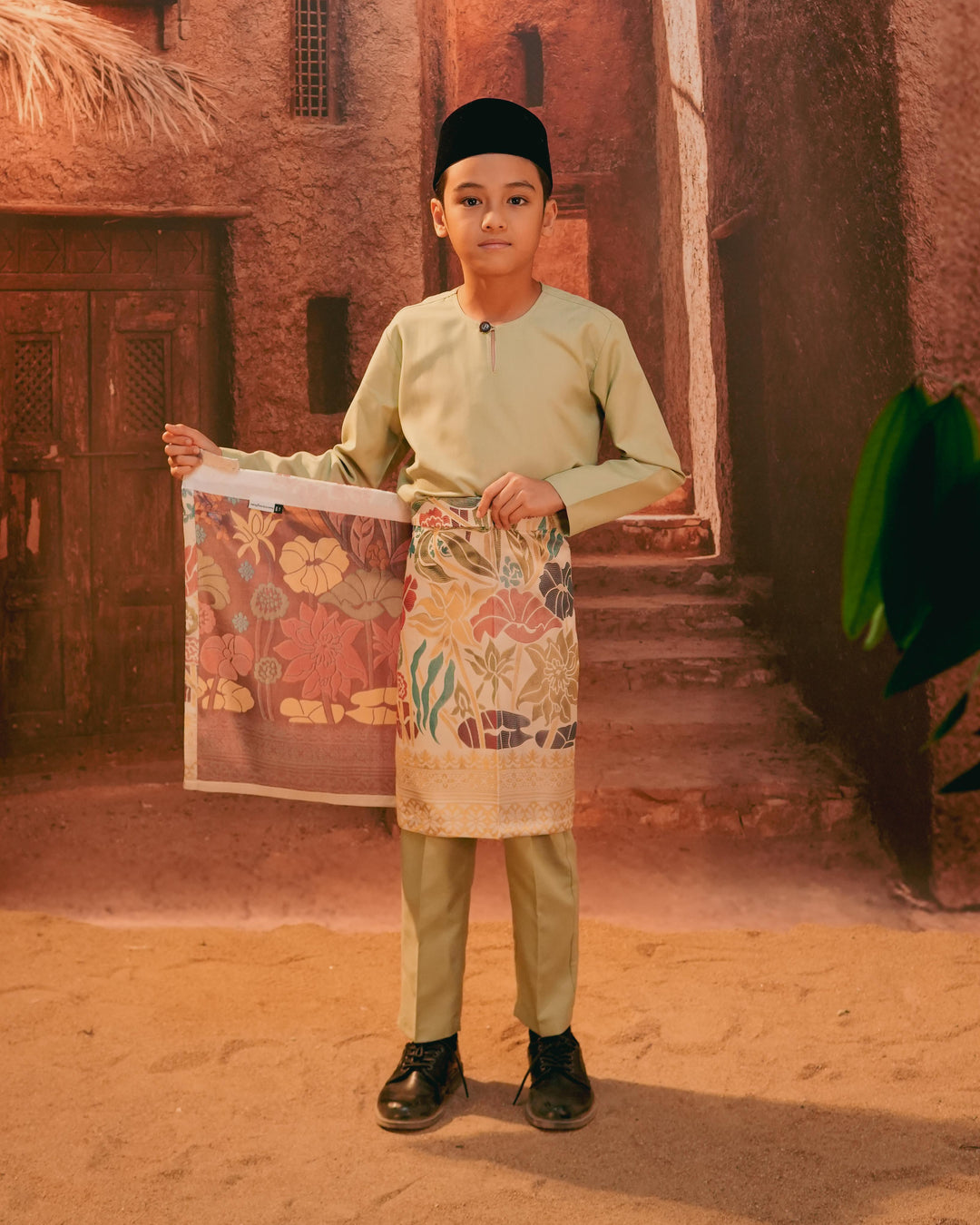 Rimba Hijau Instant Sampin Kid - Offwhite & Mix