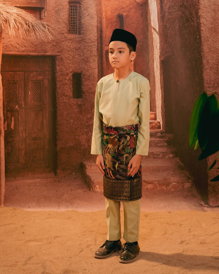 Bunga Raya Instant Sampin Kid - Green & Gold