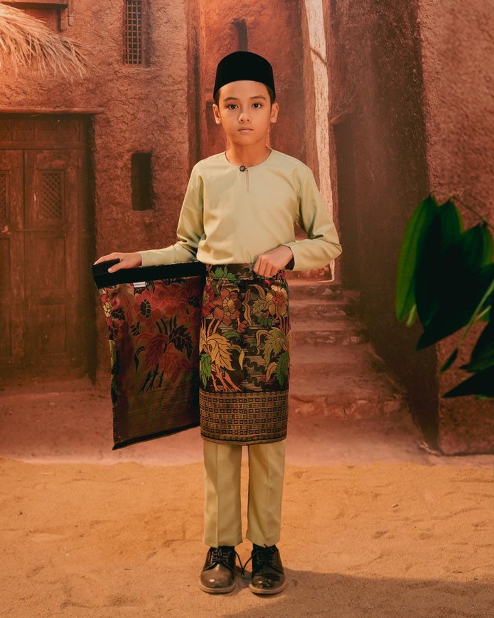 Bunga Raya Instant Sampin Kid - Green & Gold