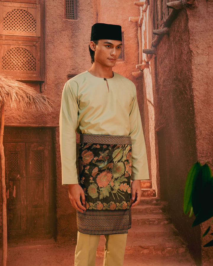 Kekwa Warisan Instant Sampin Adult - Green & Gold