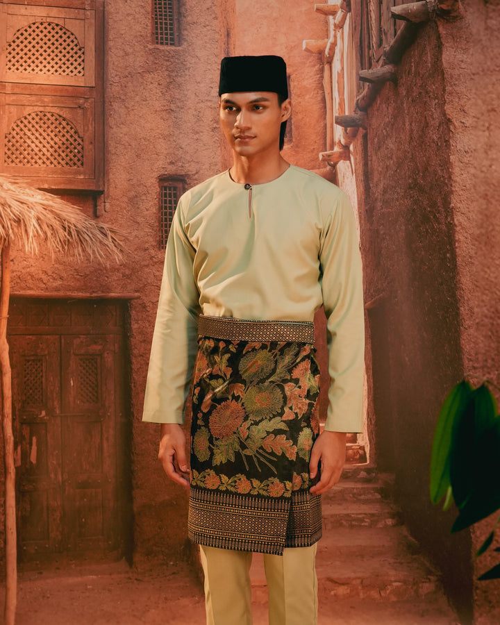 Kekwa Warisan Instant Sampin Adult - Green & Gold