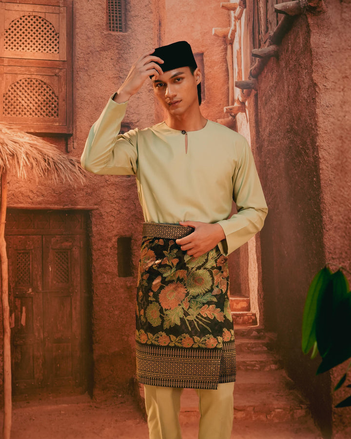 Kekwa Warisan Instant Sampin Adult - Green & Gold