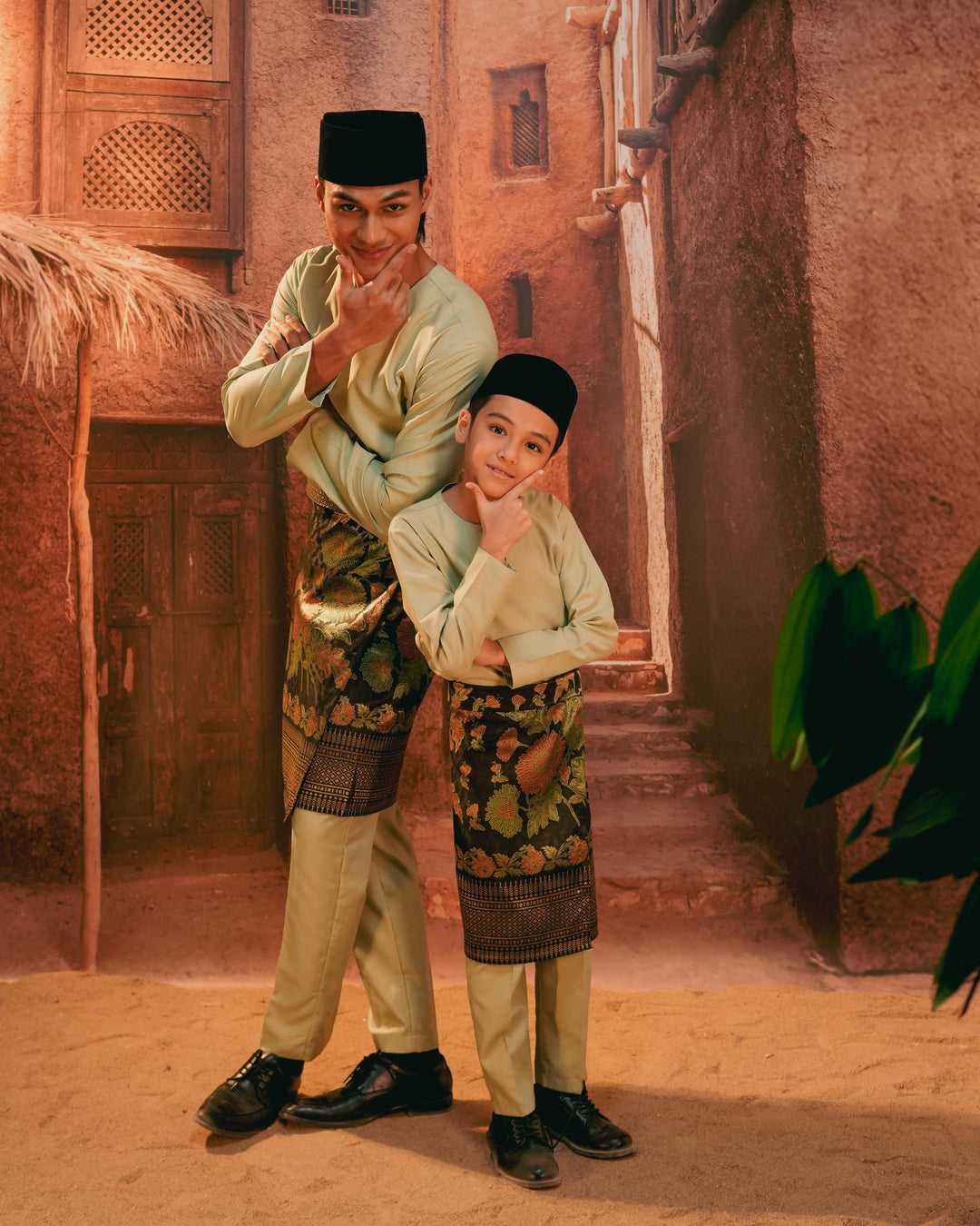 Kekwa Warisan Instant Sampin Kid - Green & Gold