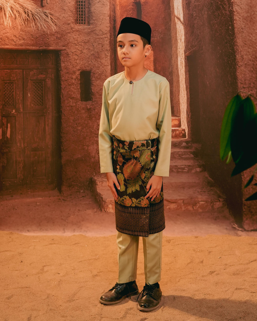 Kekwa Warisan Instant Sampin Kid - Green & Gold