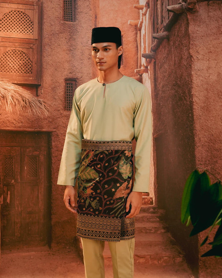 Bunga Seri Instant Sampin Adult - Green & Gold