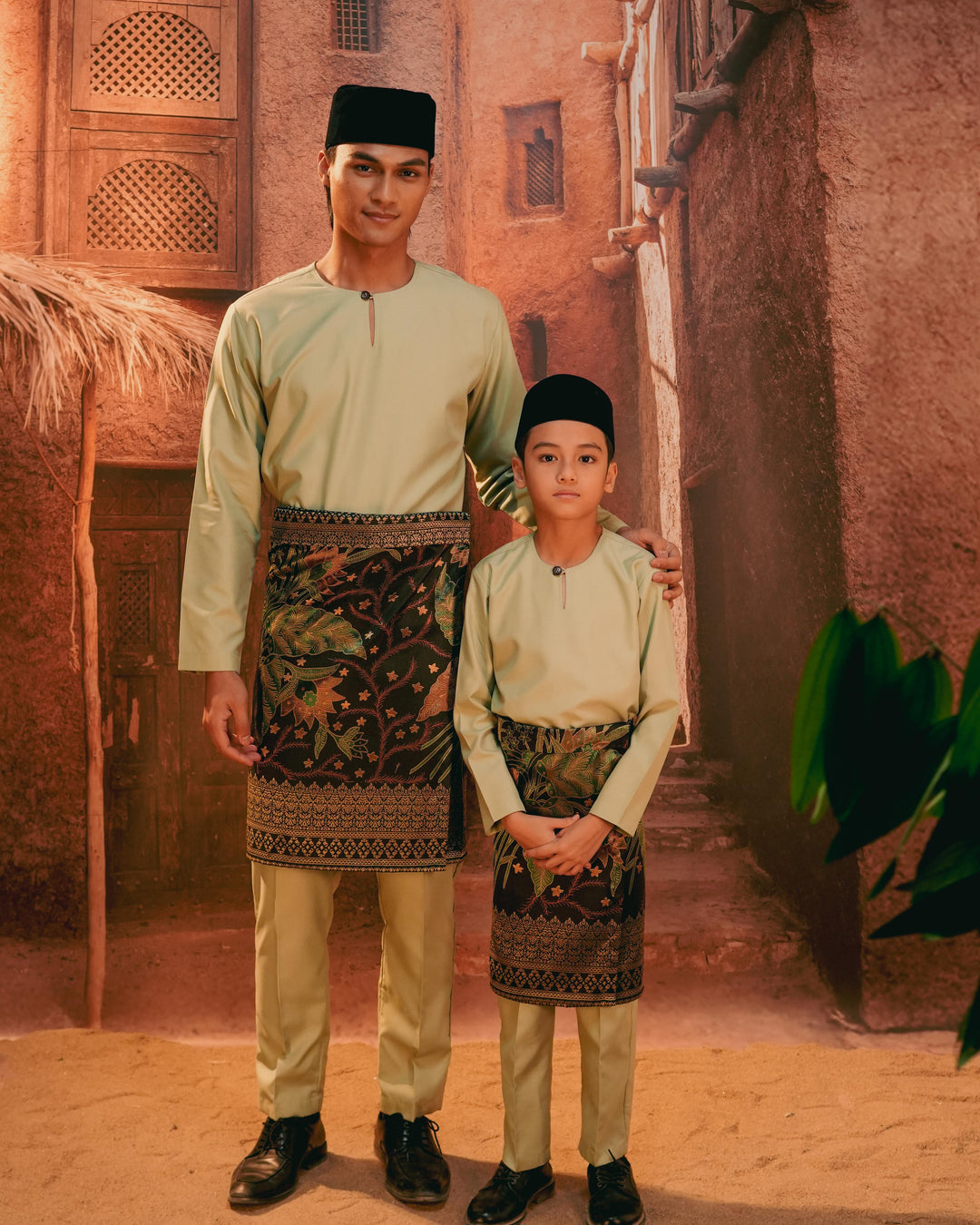 Bunga Seri Instant Sampin Kid - Green & Gold