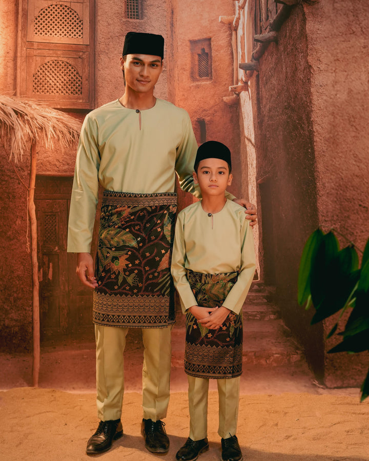 Bunga Seri Instant Sampin Kid - Green & Gold