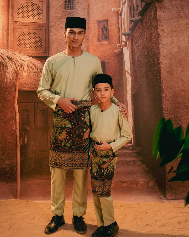 Bunga Seri Instant Sampin Adult - Green & Gold