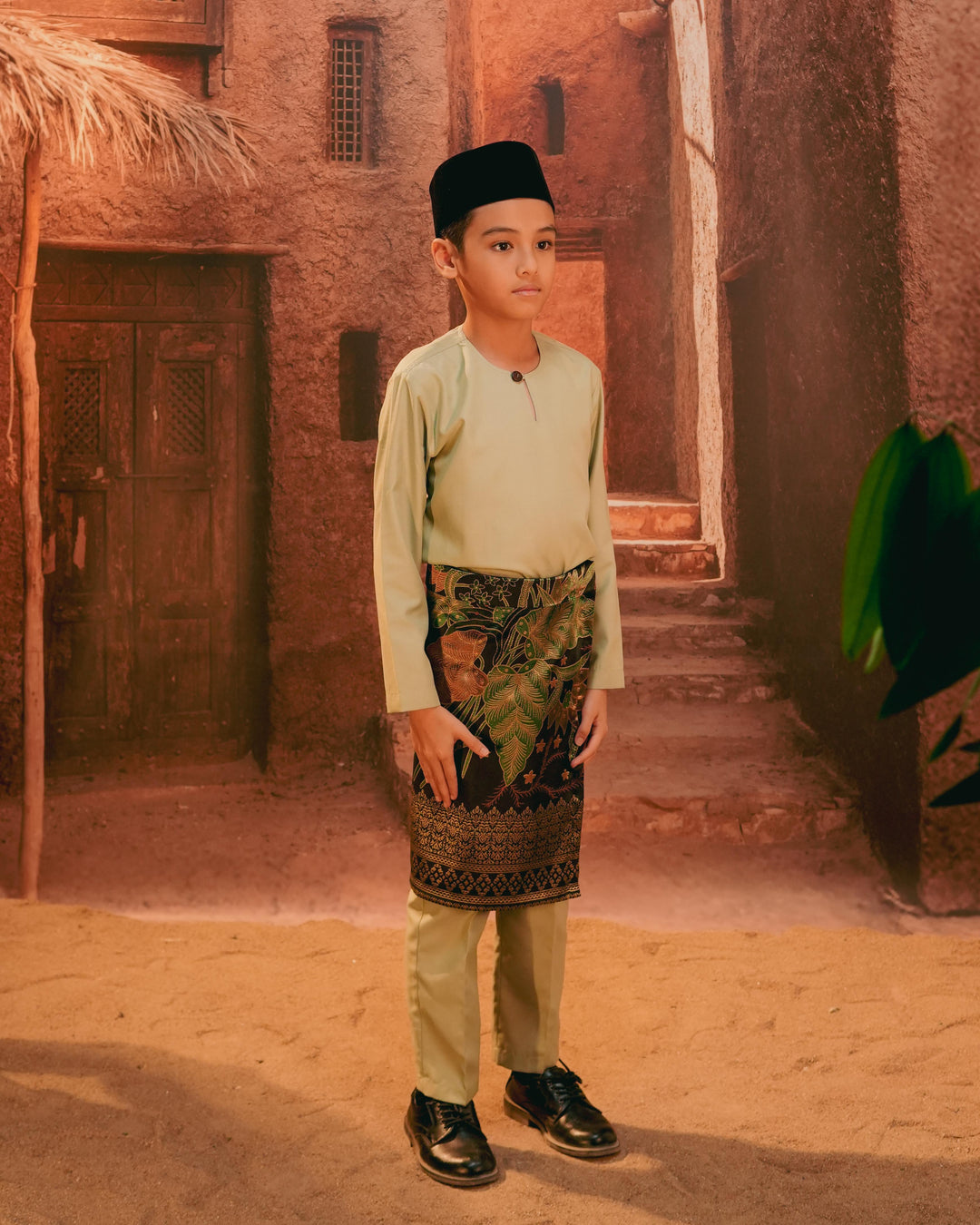 Bunga Seri Instant Sampin Kid - Green & Gold