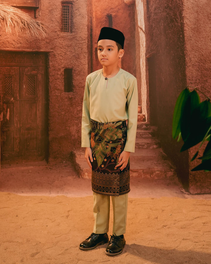 Bunga Seri Instant Sampin Kid - Green & Gold