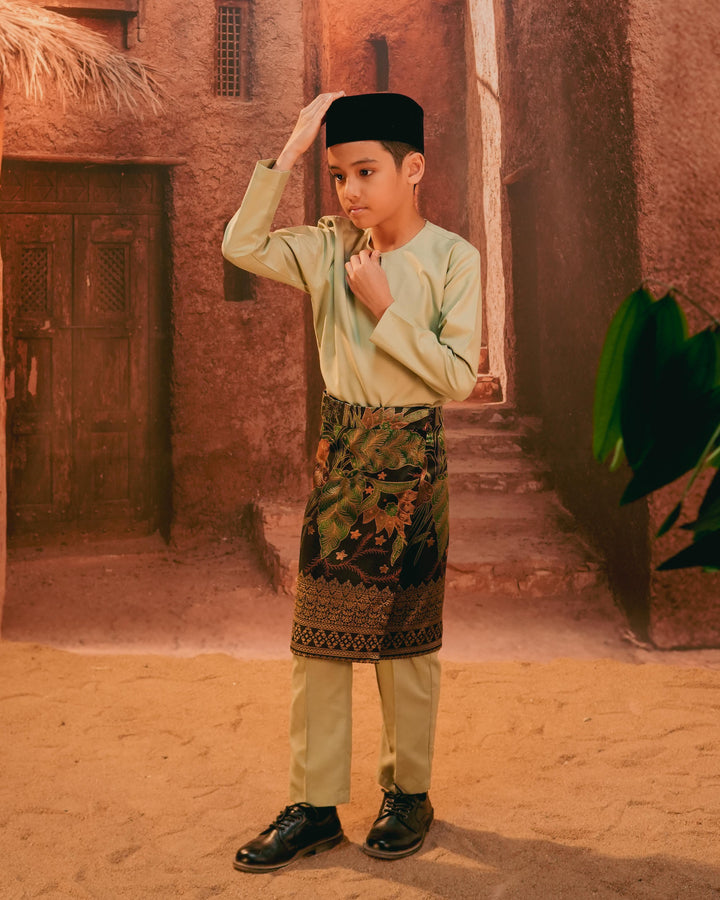 Bunga Seri Instant Sampin Kid - Green & Gold