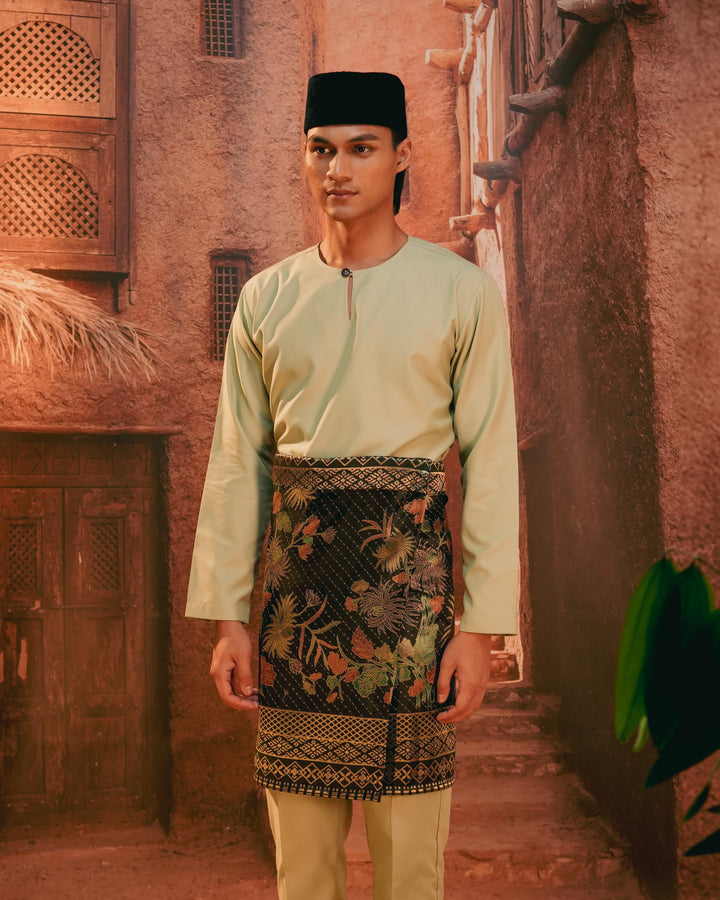 Purnama Instant Sampin Adult - Green & Gold