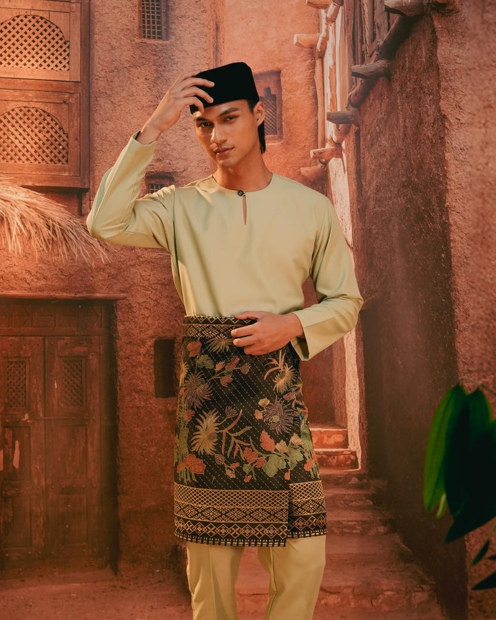 Purnama Instant Sampin Adult - Green & Gold