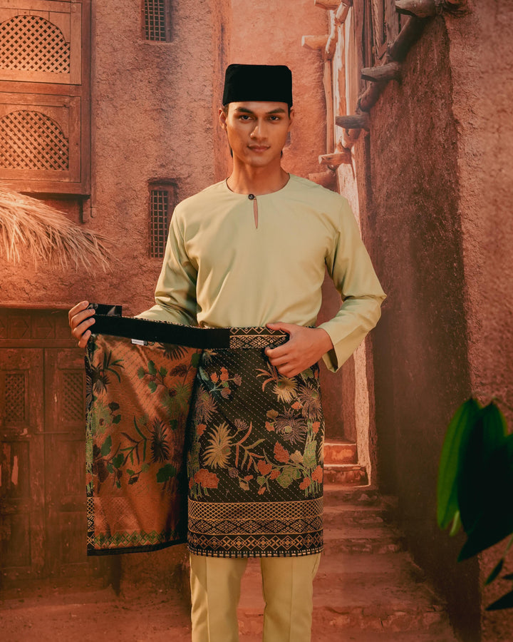 Purnama Instant Sampin Adult - Green & Gold