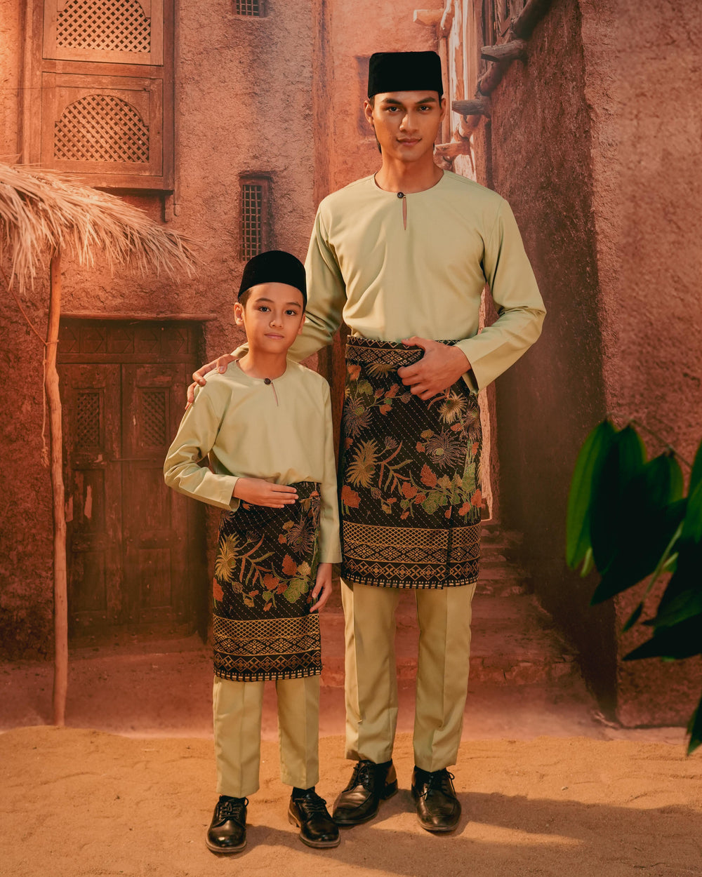 Purnama Instant Sampin Adult - Green & Gold - SampinExclusiveMy