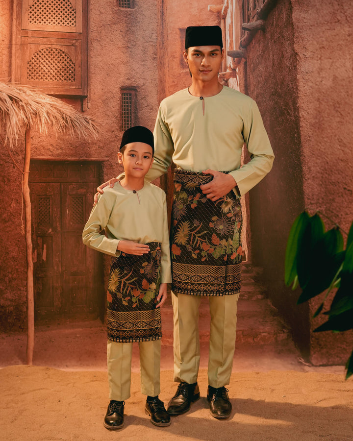 Purnama Instant Sampin Adult - Green & Gold