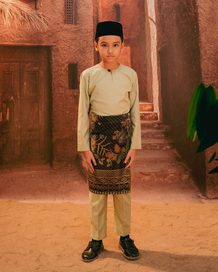 Purnama Instant Sampin Kid - Green & Gold