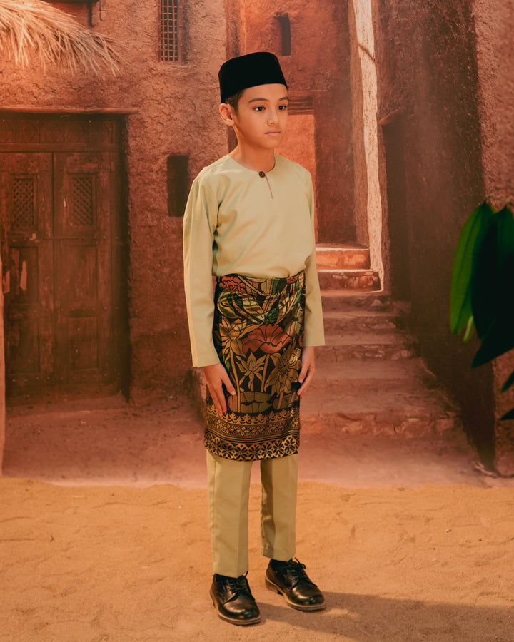 Rimba Hijau Instant Sampin Kid - Green & Gold