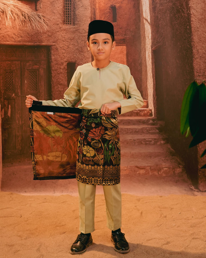 Rimba Hijau Instant Sampin Kid - Green & Gold