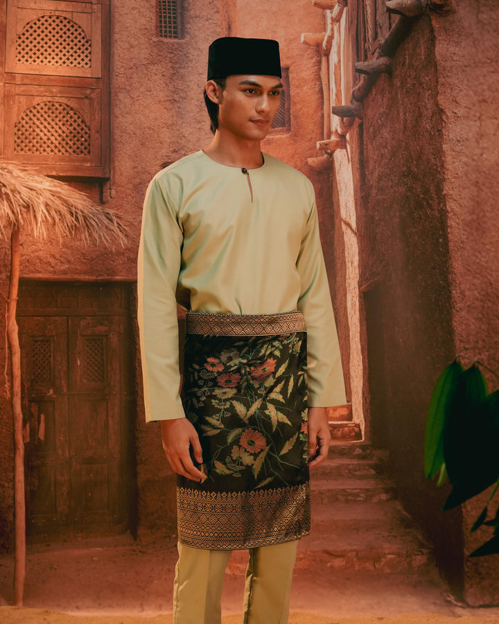 Seri Kenanga Instant Sampin Adult - Green & Gold