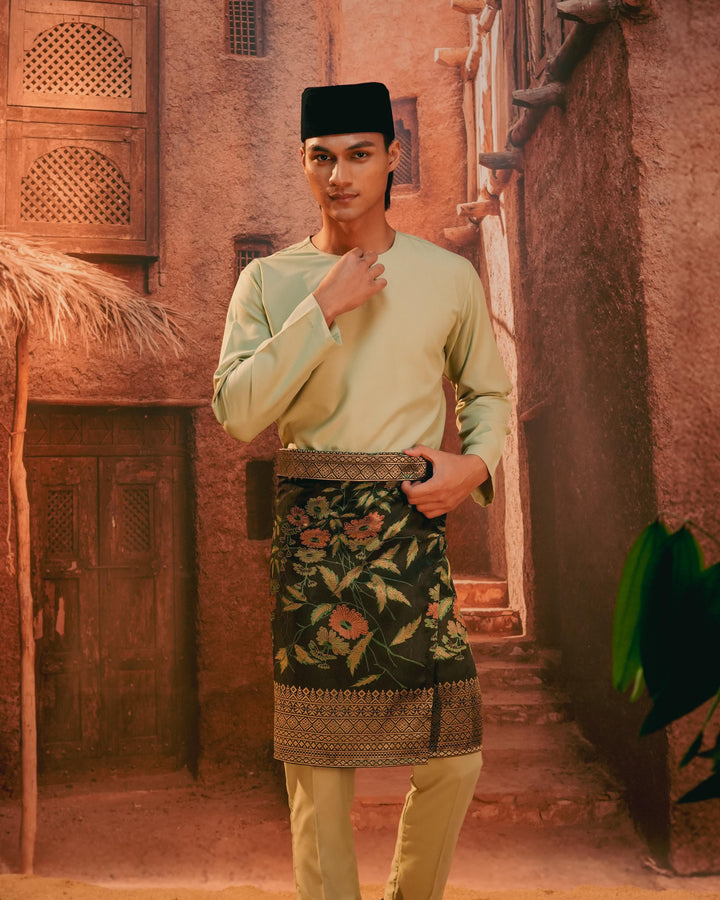 Seri Kenanga Instant Sampin Adult - Green & Gold