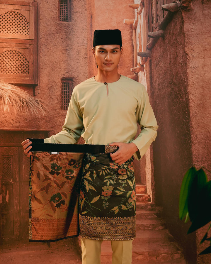 Seri Kenanga Instant Sampin Adult - Green & Gold