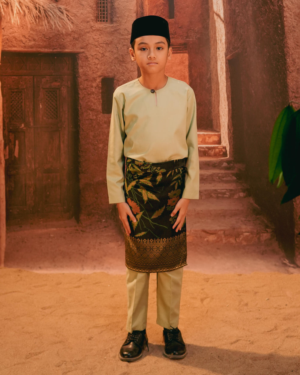 Seri Kenanga Instant Sampin Kid - Green & Gold - SampinExclusiveMy