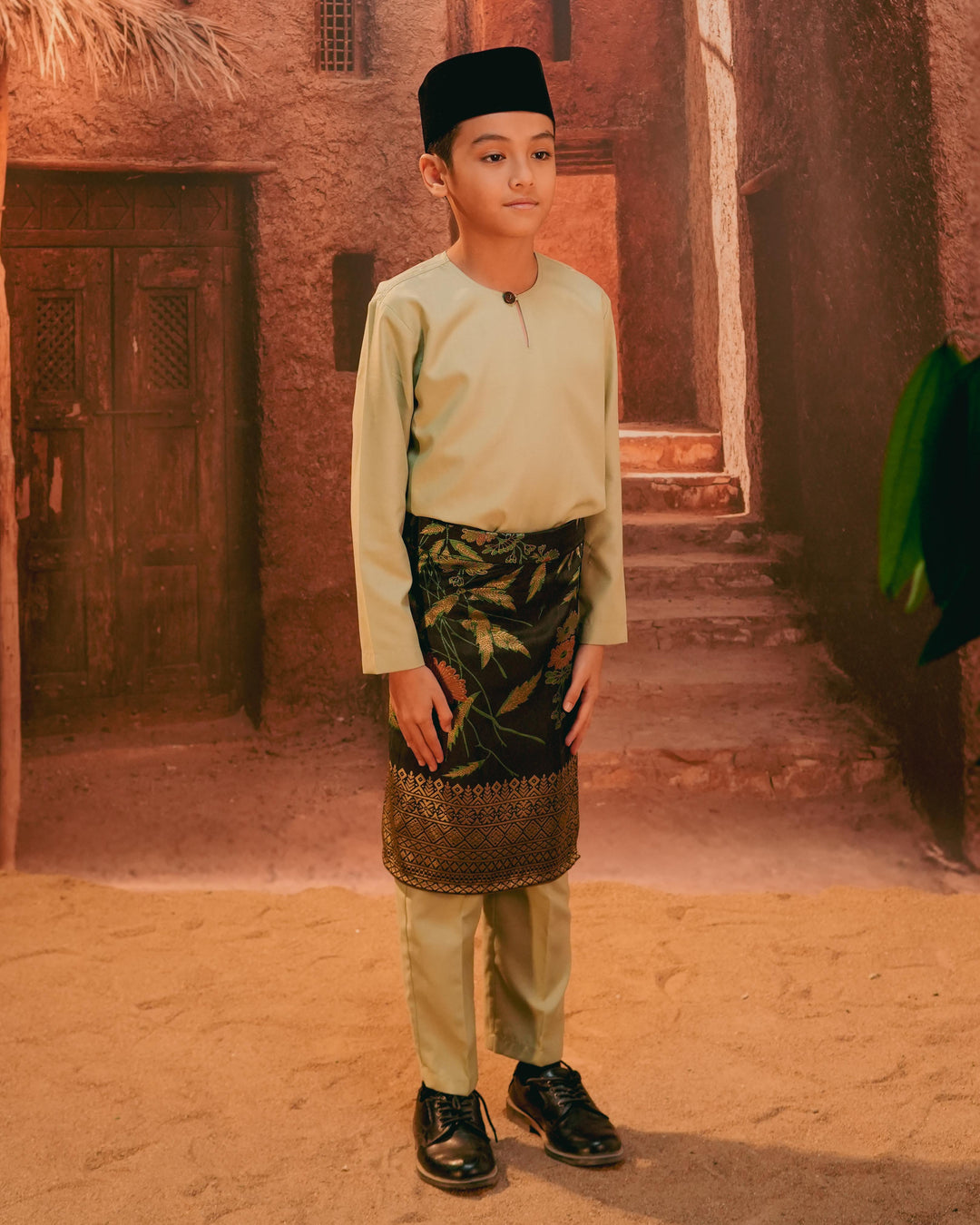 Seri Kenanga Instant Sampin Kid - Green & Gold