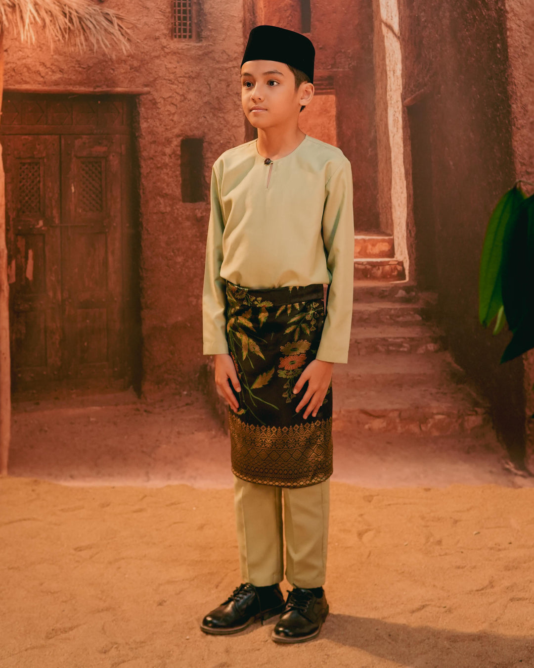 Seri Kenanga Instant Sampin Kid - Green & Gold