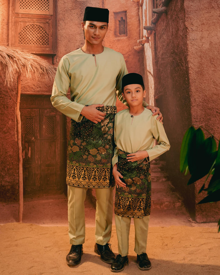 Seri Istana Instant Sampin Adult - Green & Gold