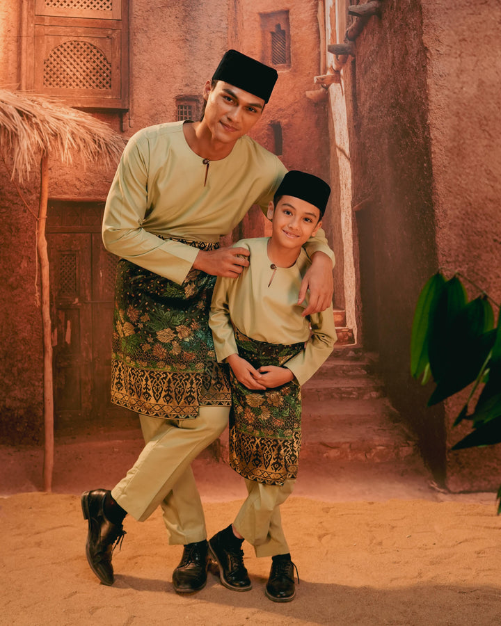 Seri Istana Instant Sampin Kid - Green & Gold