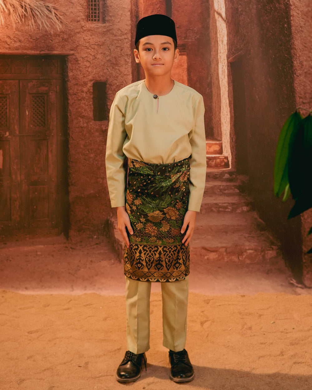 Seri Istana Instant Sampin Kid - Green & Gold - SampinExclusiveMy