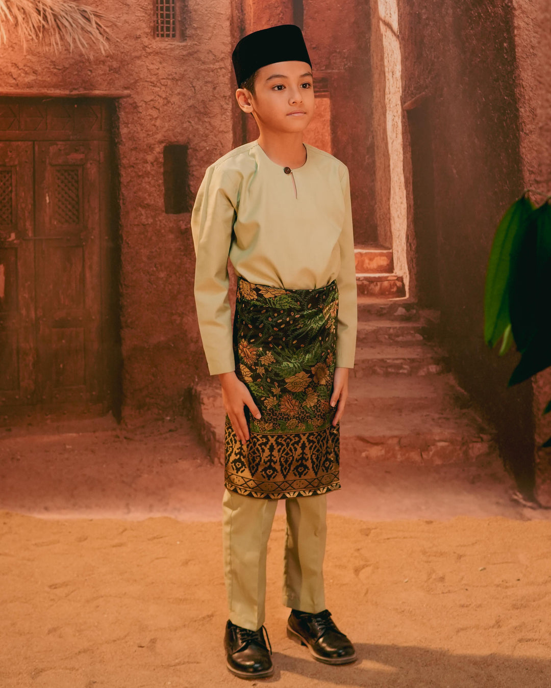 Seri Istana Instant Sampin Kid - Green & Gold