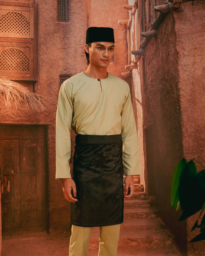 Bunga Raya Instant Sampin Adult - Black & Black