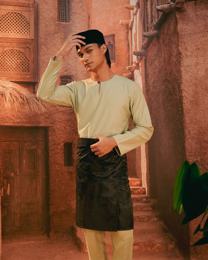 Bunga Raya Instant Sampin Adult - Black & Black